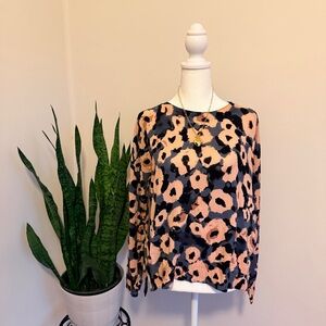 Faith & Zoe | Floral Print Lightweight Sweater